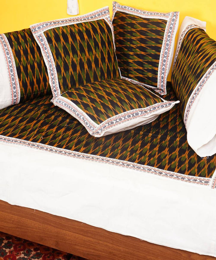 Mehendi Green Handloom Pochampally Diwan Set