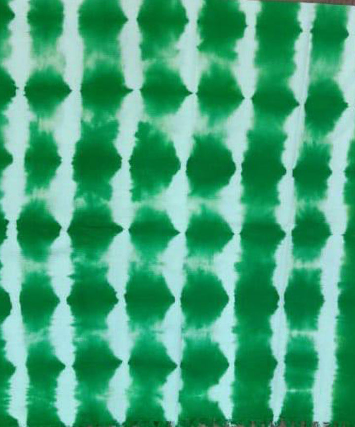 Parrot green handwoven tie dye cotton waffle weave towel
