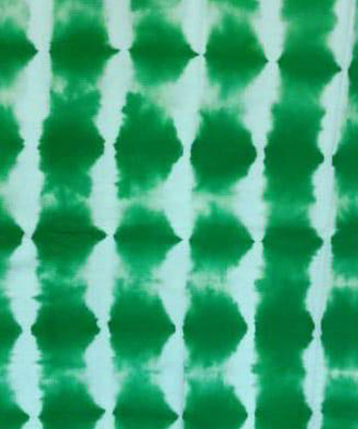 Parrot green handwoven tie dye cotton waffle weave towel