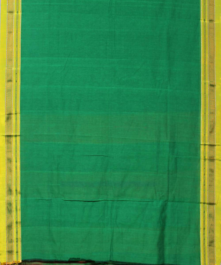 green handloom chikki paras border ilkal saree