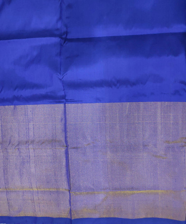 Blue handloom ikkat silk pochampally saree