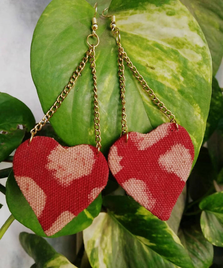 Valentine day special red love earring