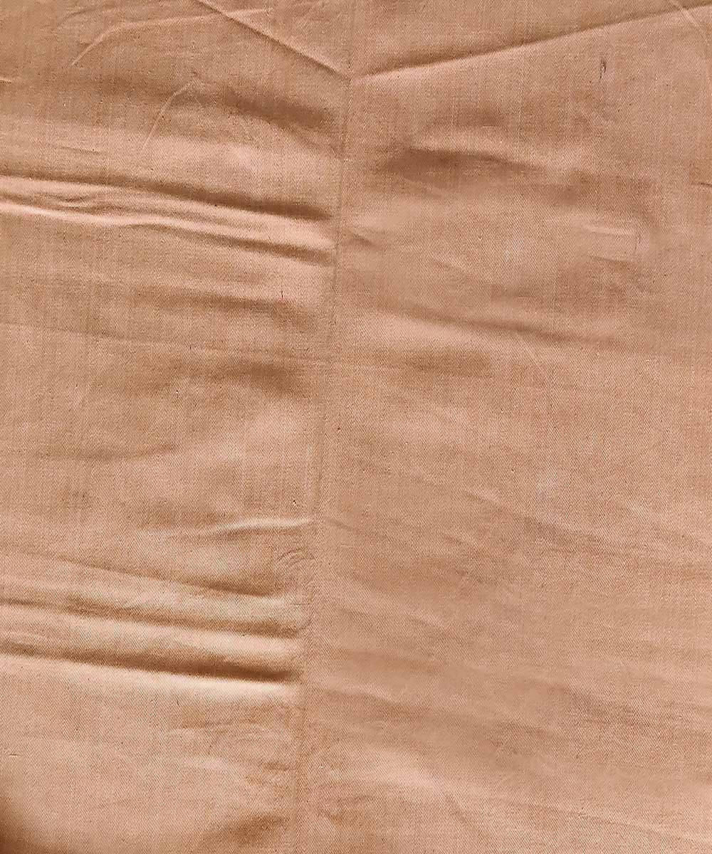 Beige handspun handwoven cotton thick material fabric