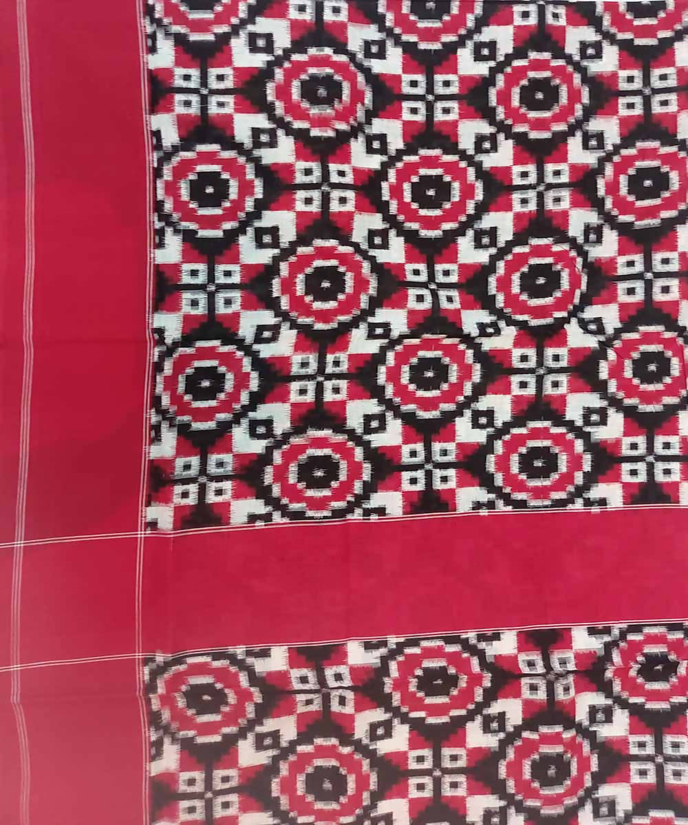 Multicolor handloom cotton double ikat pochampally saree