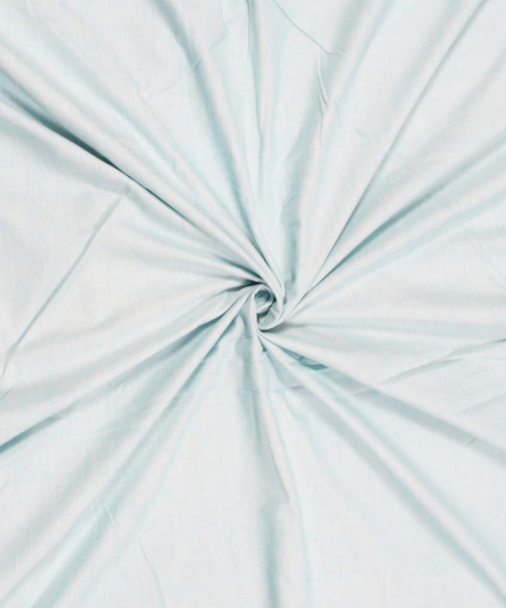 Light blue handwoven stripe cotton fabric