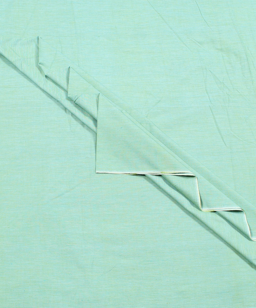 2.5m Green handwoven stripe cotton kurta material