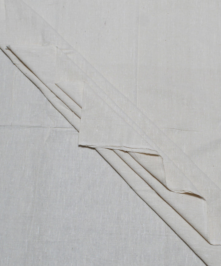2.5m White handwoven cotton kurta material