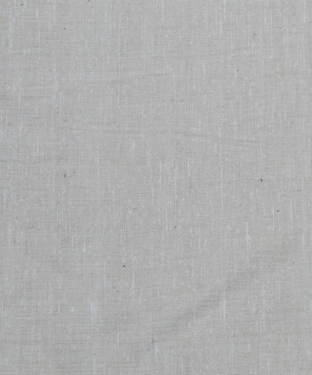 2.5m White handwoven cotton kurta material