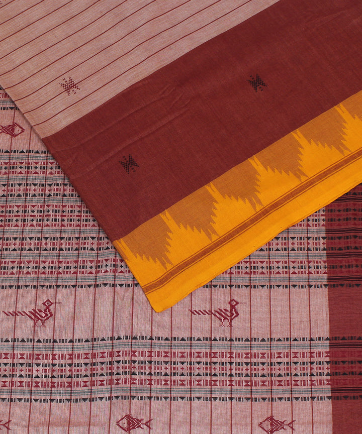 Multicolor handwoven cotton kotpad saree