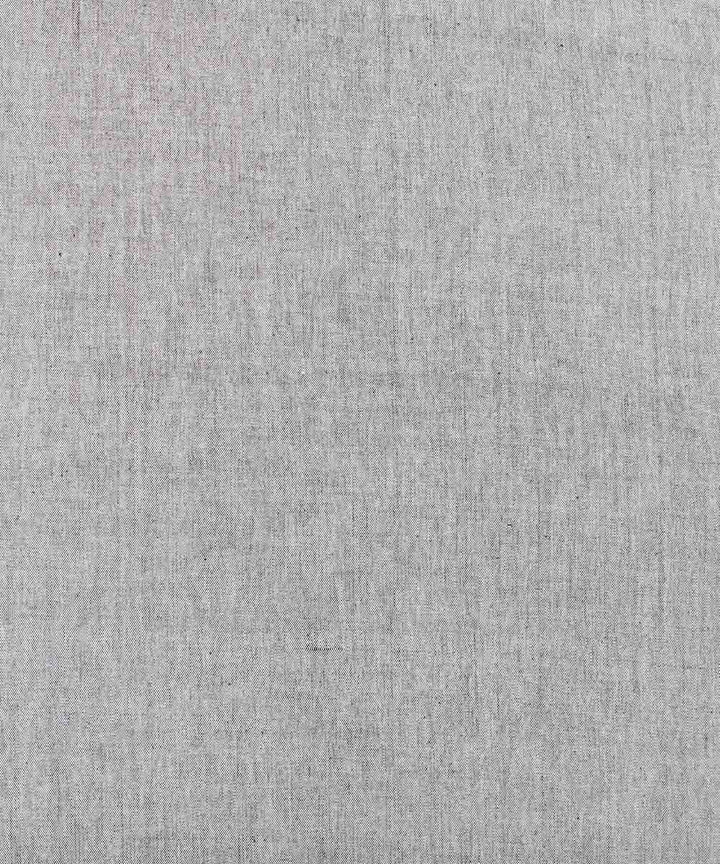 Off White Grey Handwoven Cotton Fabric