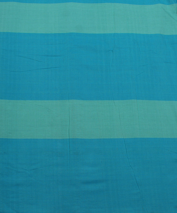 2.5m Blue shades handwoven cotton broad stripe kurta material
