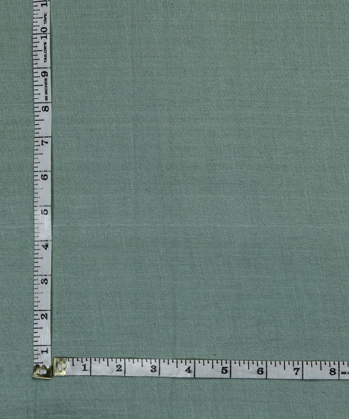 Light green handloom handspun cotton fabric