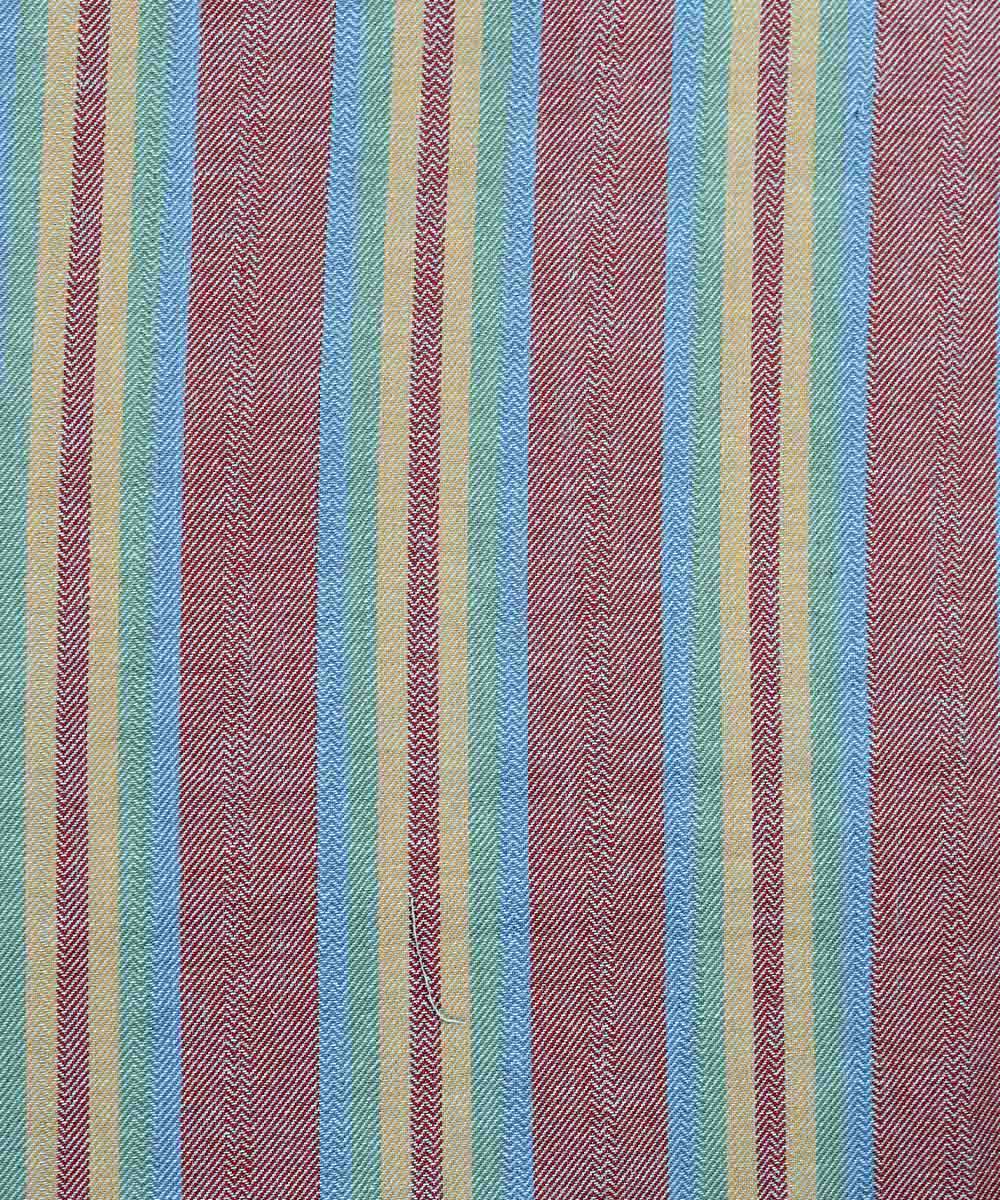 Multi Color Handloom Cotton Fabric
