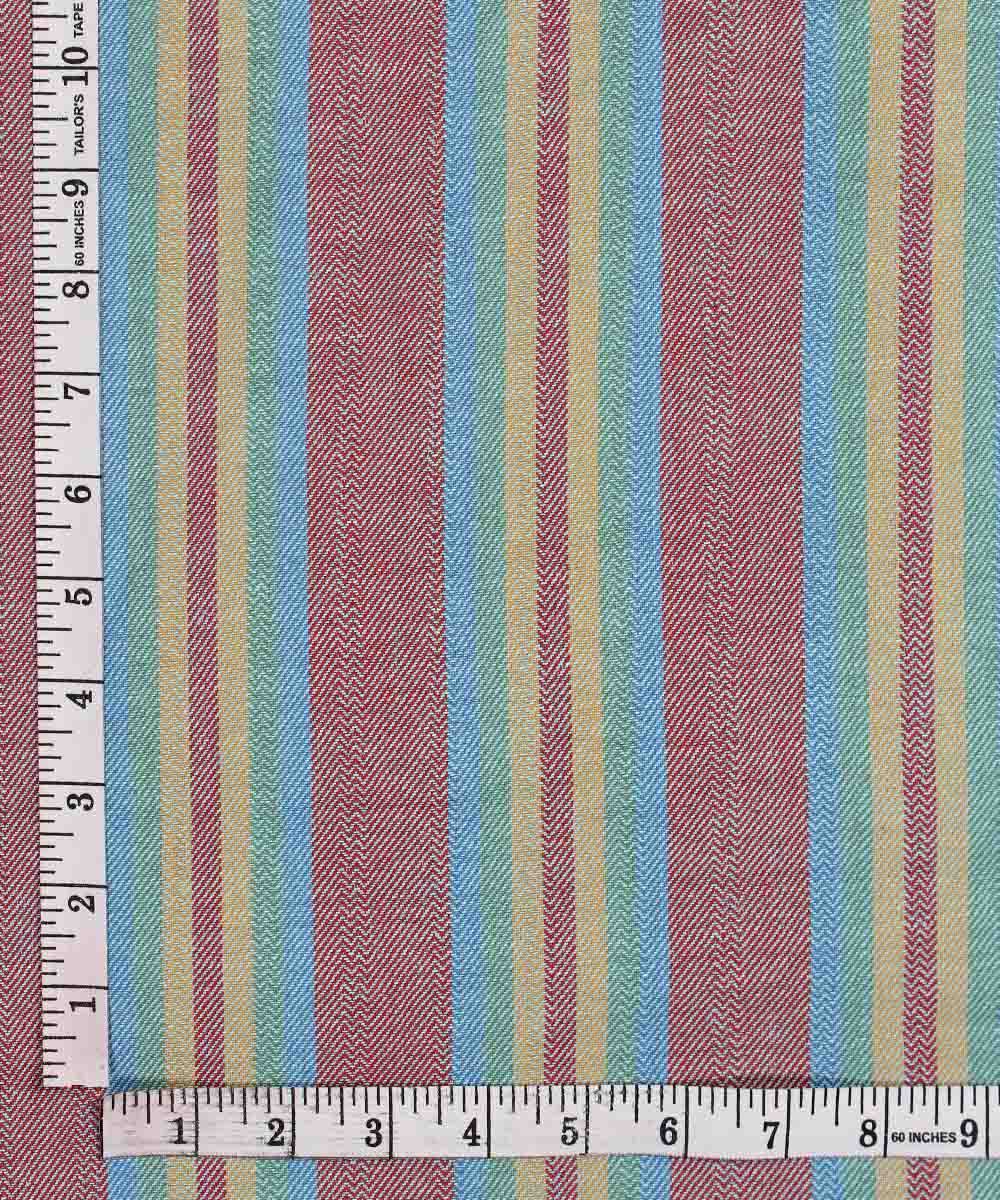 Multi Color Handloom Cotton Fabric