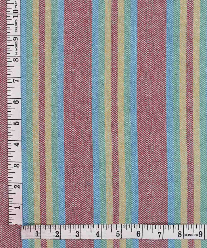 Multi Color Handloom Cotton Fabric
