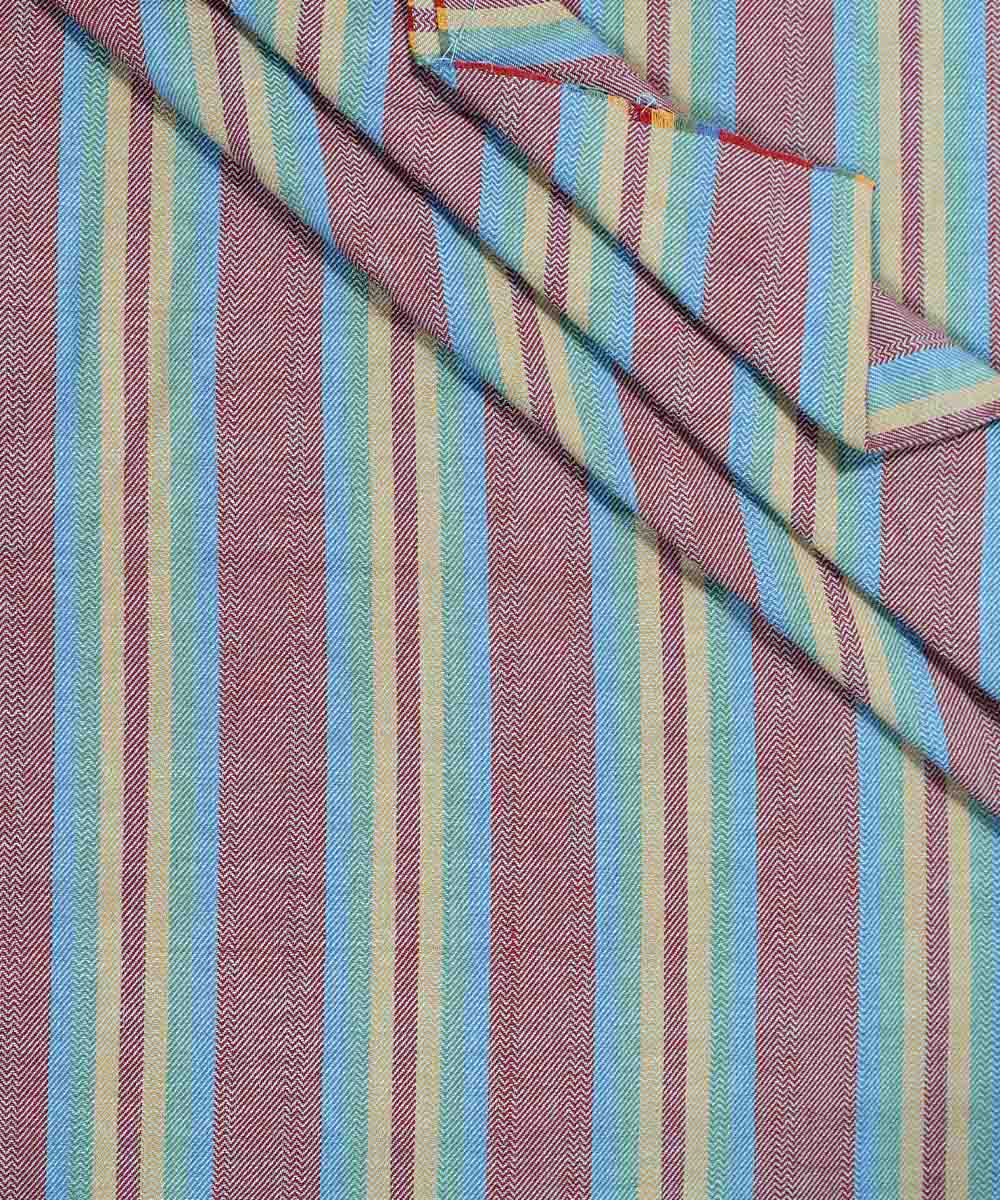 Multi Color Handloom Cotton Fabric