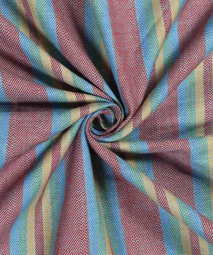 Multi Color Handloom Cotton Fabric