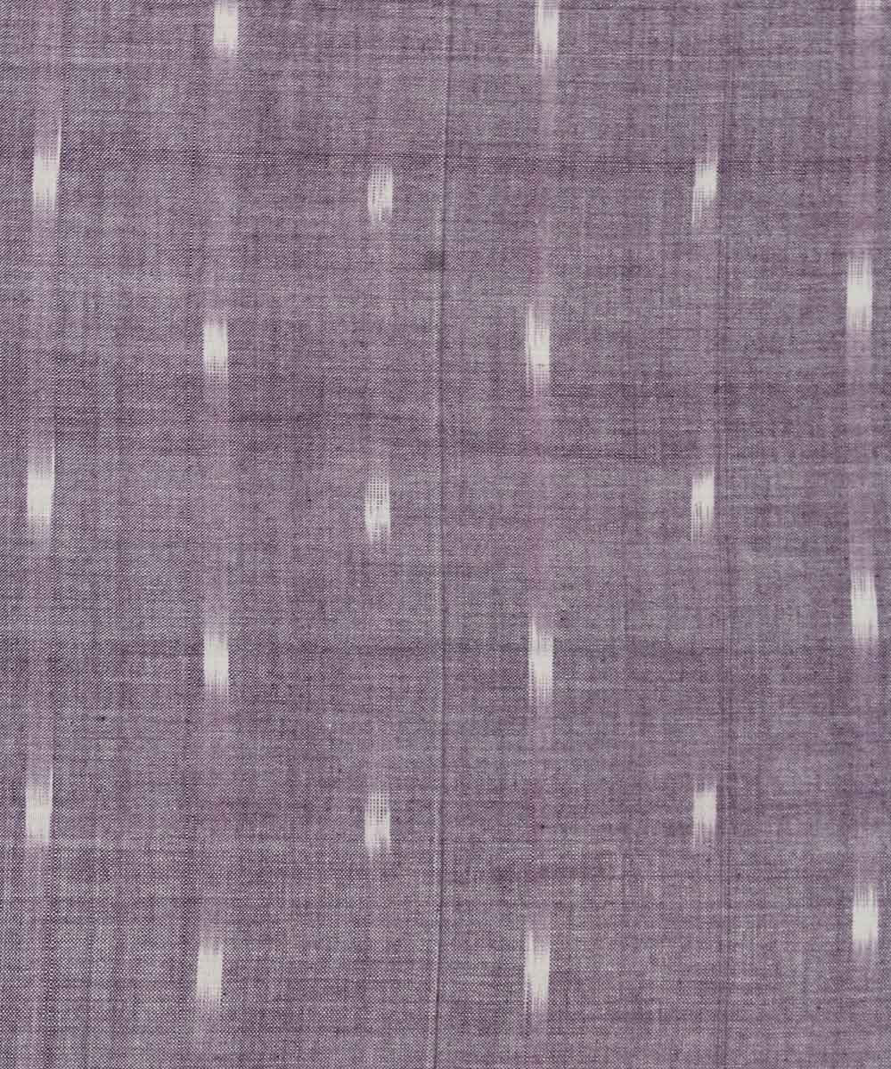 0.4m Lavender Handwoven Cotton Ikat Fabric