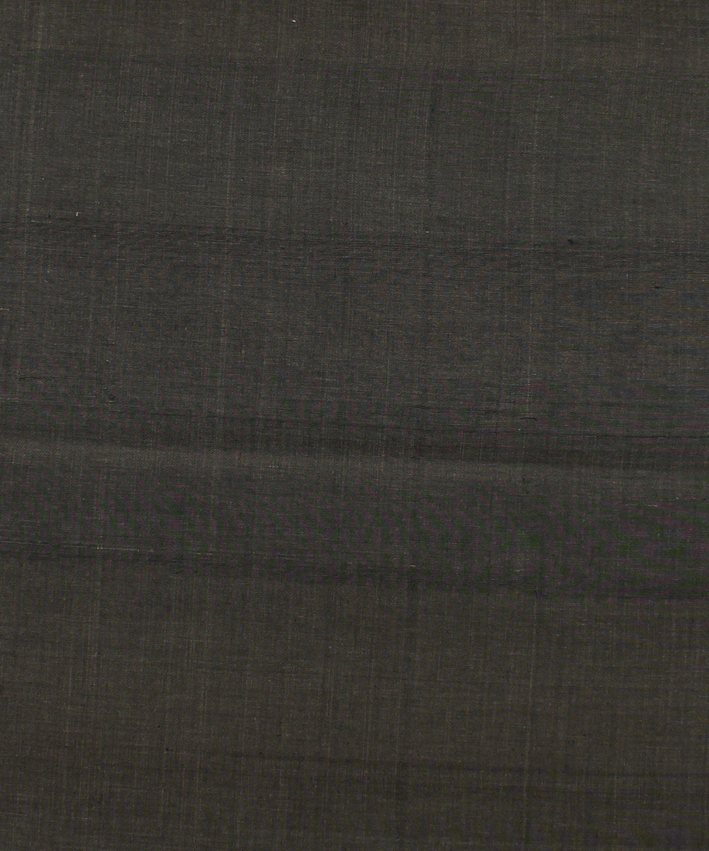 1.1m Grey Brown Mangalagiri Handloom Cotton Fabric