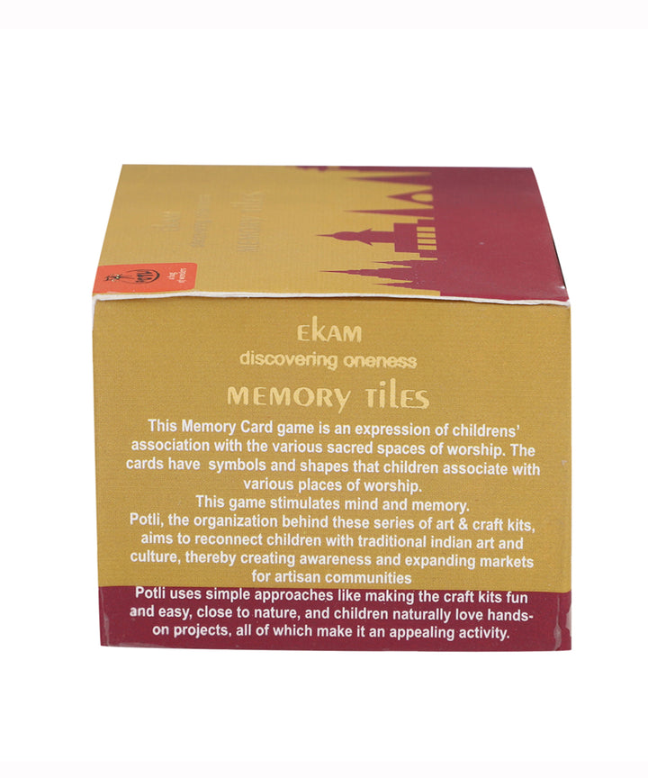 Handmade DIY educational memory tiles kit shed cards