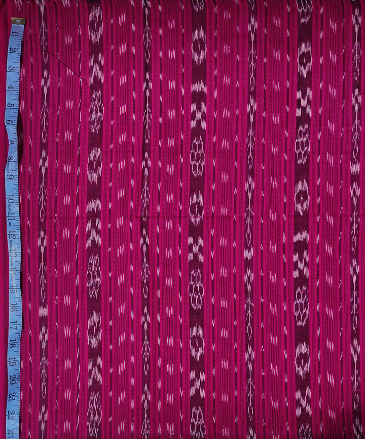 2.5m Pink handwoven cotton sambalpuri kurta fabric