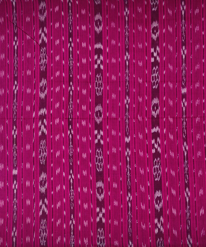 2.5m Pink handwoven cotton sambalpuri kurta fabric