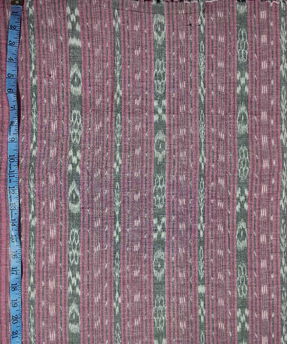 2.5m Grey handwoven cotton sambalpuri kurta fabric