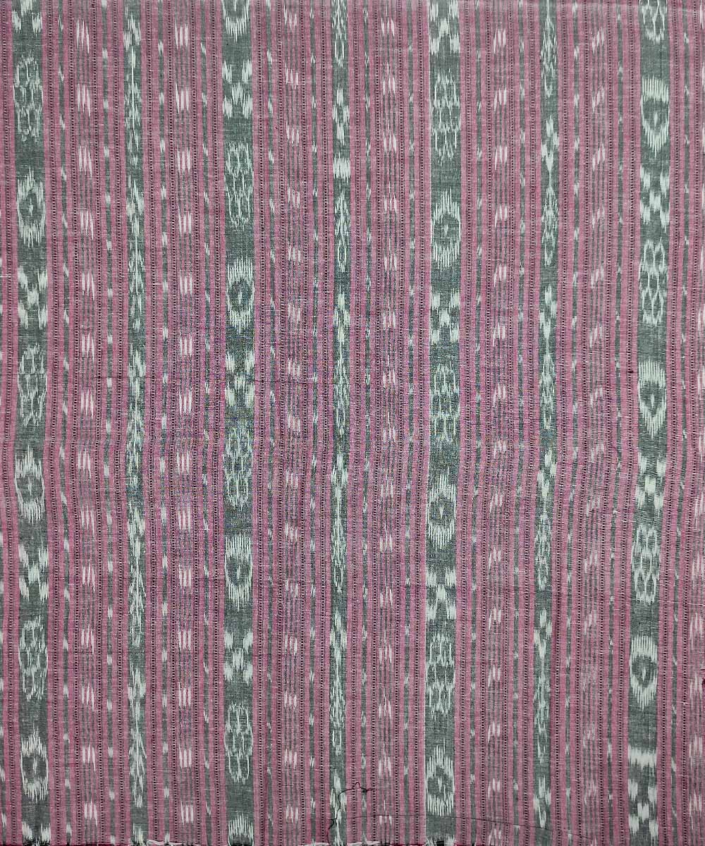 2.5m Grey handwoven cotton sambalpuri kurta fabric