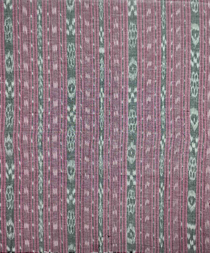 2.5m Grey handwoven cotton sambalpuri kurta fabric