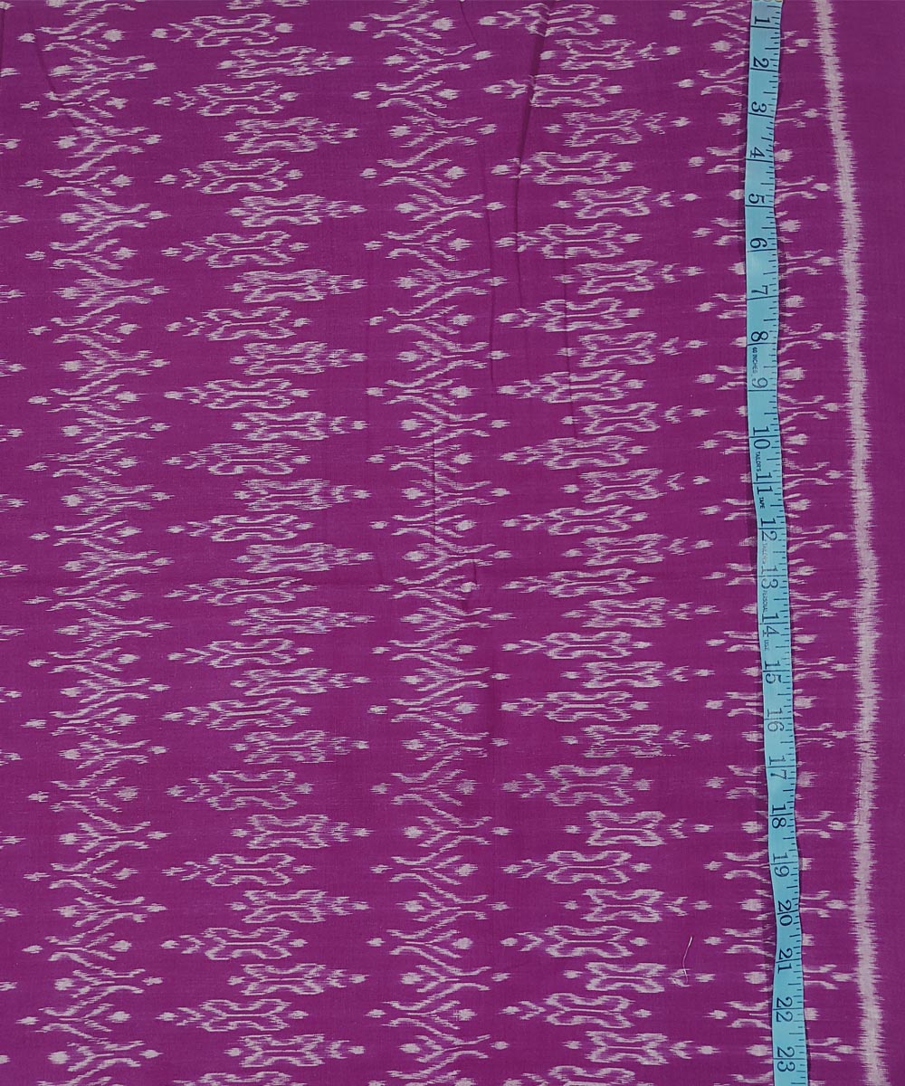 Purple handwoven cotton sambalpuri kurta material