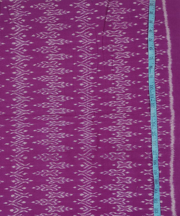 Purple handwoven cotton sambalpuri kurta material