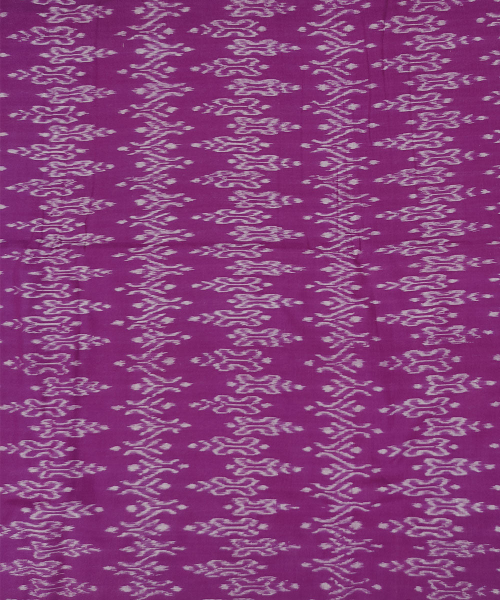 Purple handwoven cotton sambalpuri kurta material