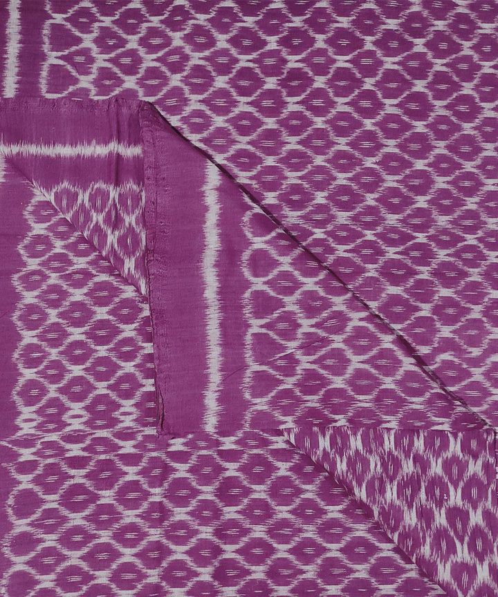 Purple hand woven cotton sambalpuri kurta material