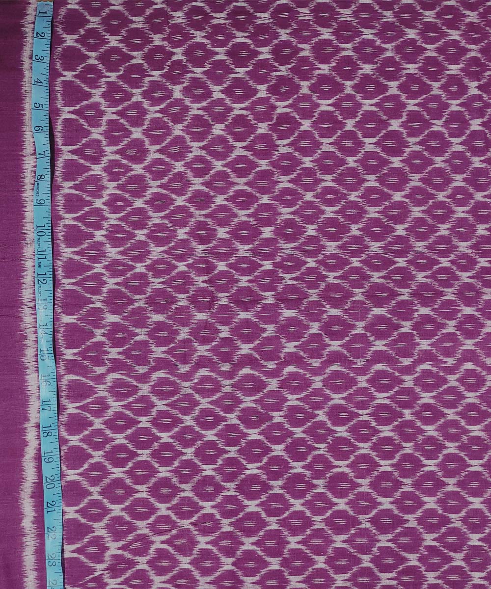 Purple hand woven cotton sambalpuri kurta material