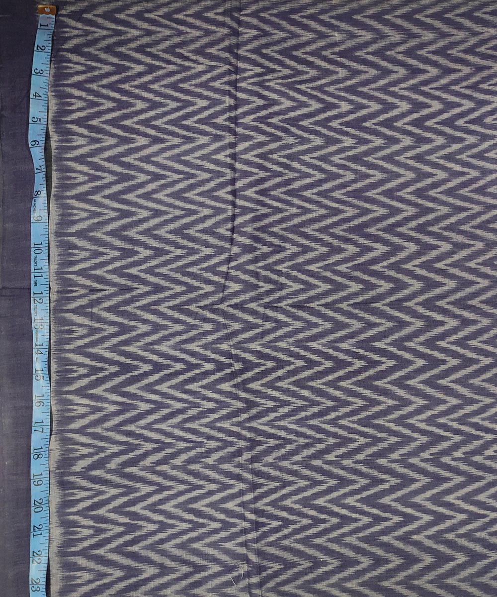 2.5m Dull blue handwoven cotton sambalpuri kurta fabric