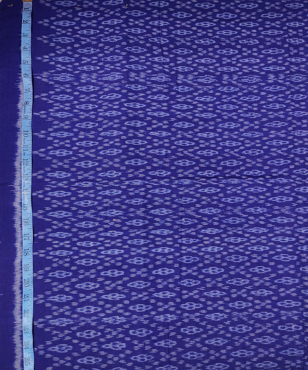 Blue handwoven cotton sambalpuri kurta material