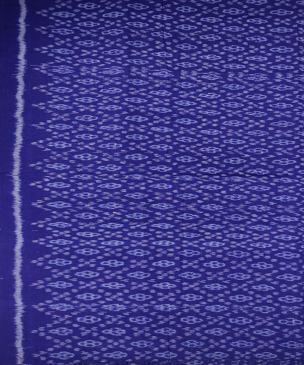 Blue handwoven cotton sambalpuri kurta material