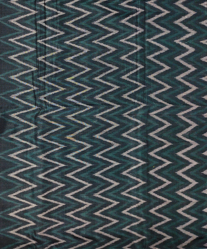 2.5m Dark green handwoven cotton sambalpuri kurta fabric