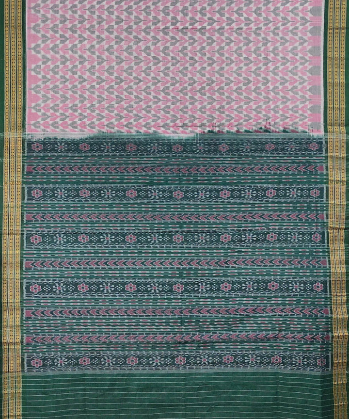 Multicolor handwoven cotton sambalpuri saree