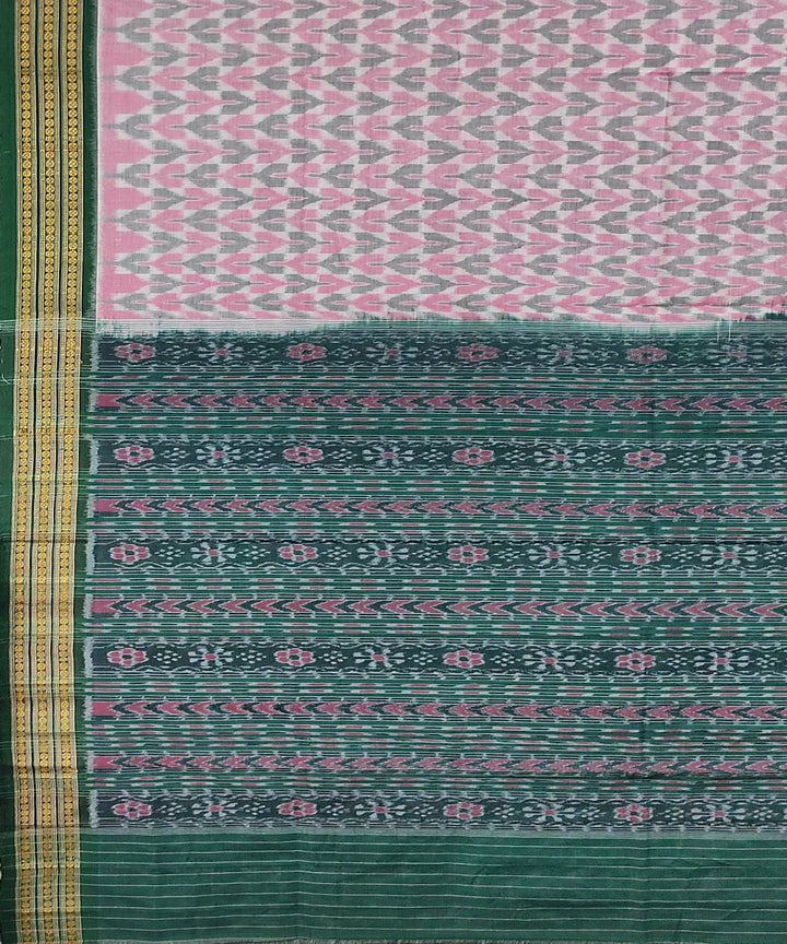 Multicolor handwoven cotton sambalpuri saree