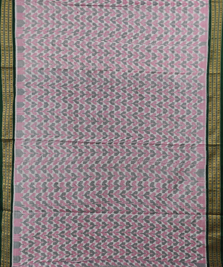 Multicolor handwoven cotton sambalpuri saree