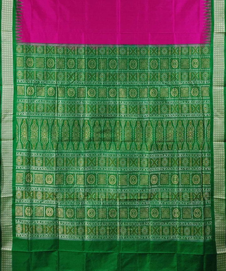 Lavender green handwoven silk sambalpuri saree