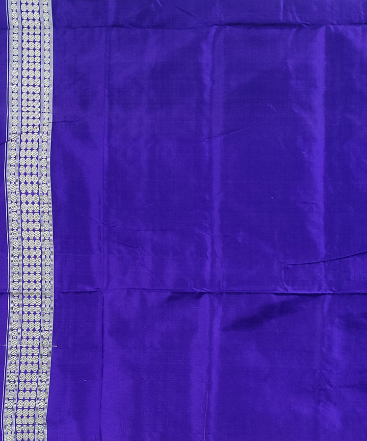 Pink violet handwoven silk sambalpuri saree