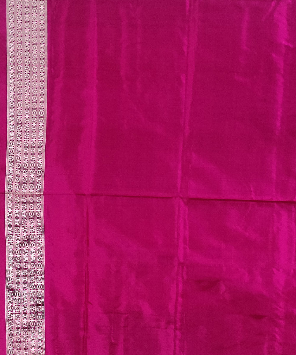 Lavender pink handwoven silk sambalpuri saree