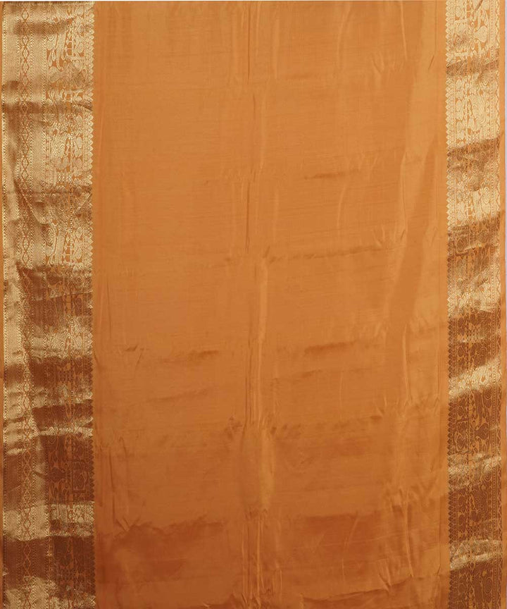 Navy blue gold handwoven gadwal silk saree