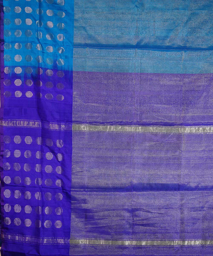 Blue handwoven uppada silk saree
