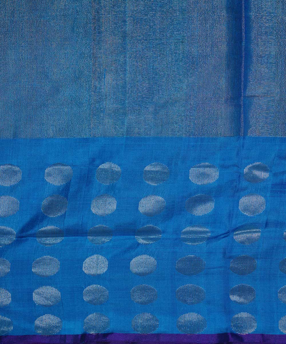 Blue handwoven uppada silk saree
