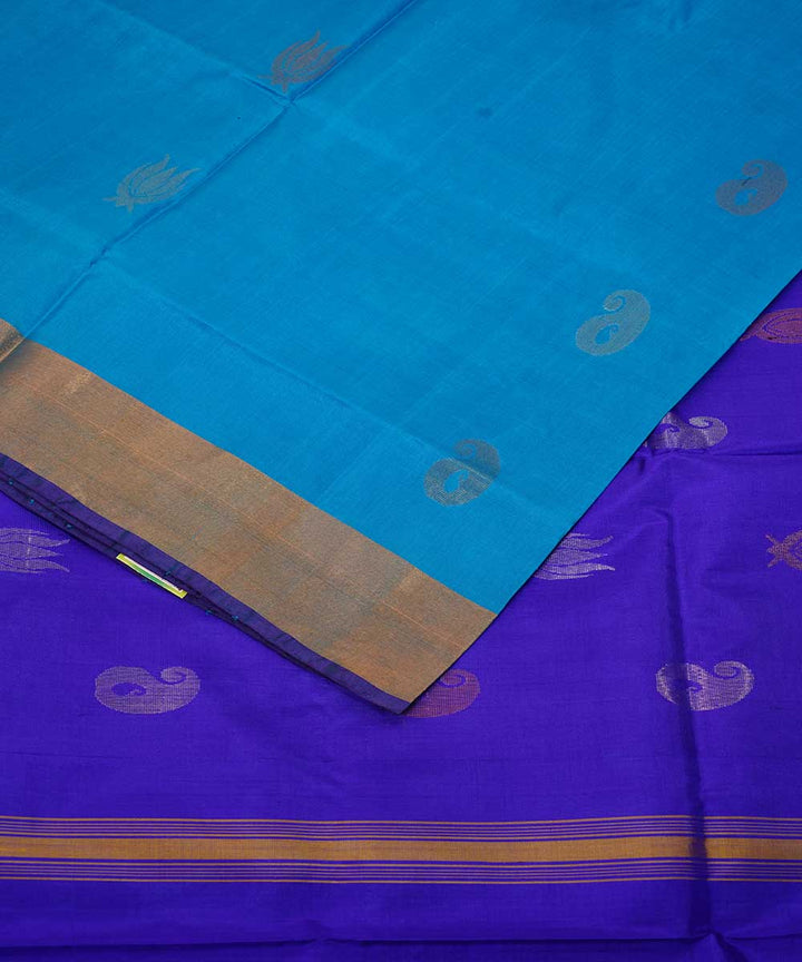 Blue handloom uppada silk saree