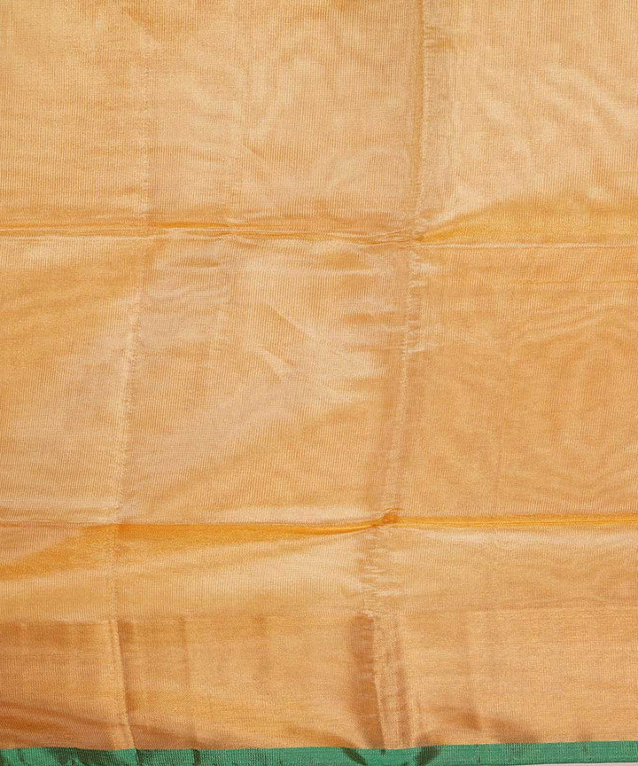 Cream green handwoven uppada silk saree