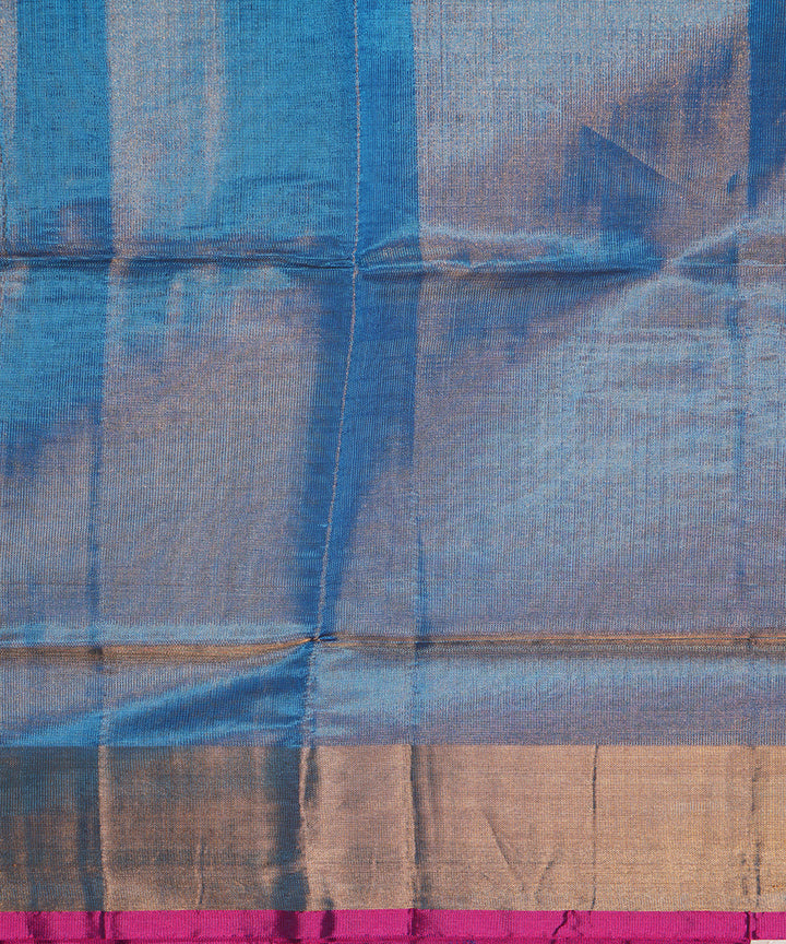 Blue red handloom uppada silk saree